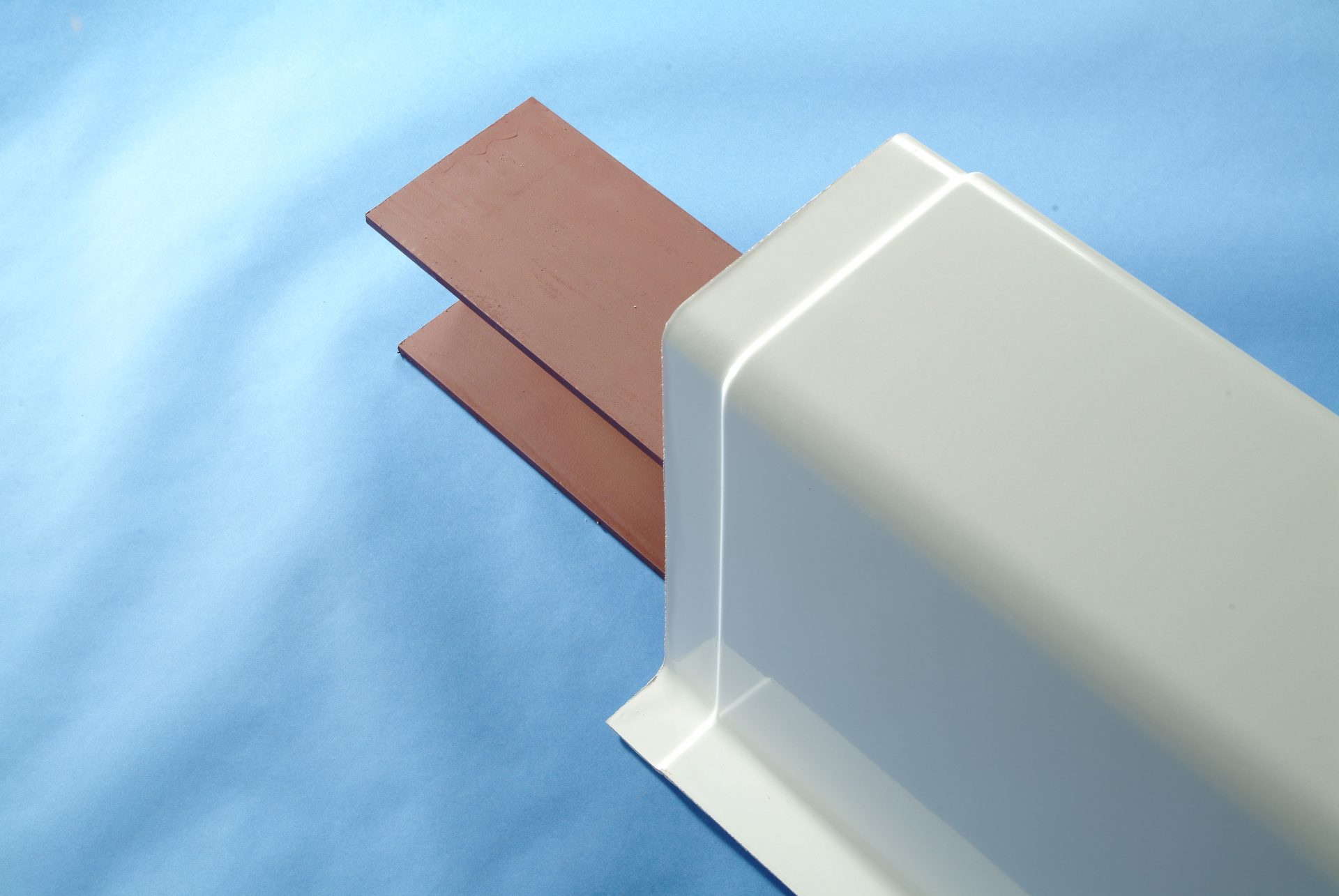 Molded fiberglass beam cover